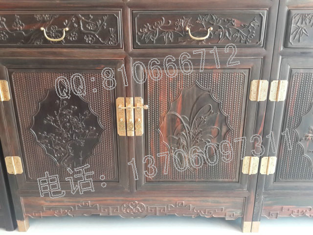 老挝黑酸枝书柜