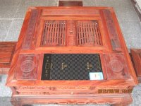 老挝大红酸枝三用棋牌桌