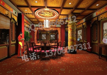 中式酒店餐厅家具