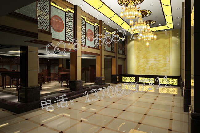 中式酒店大厅设计