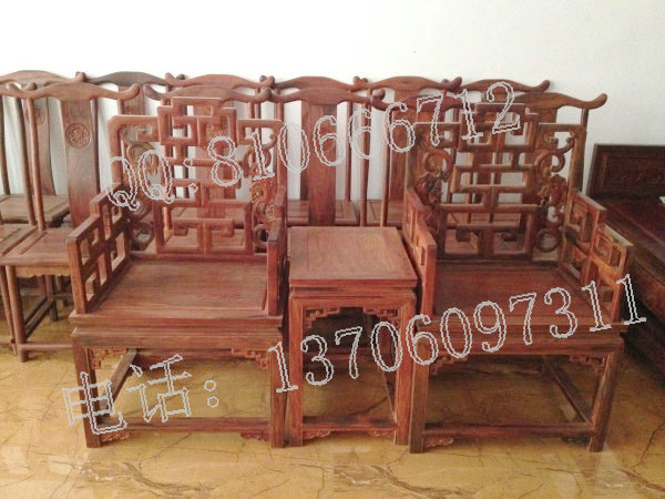 老挝大红酸枝福寿椅