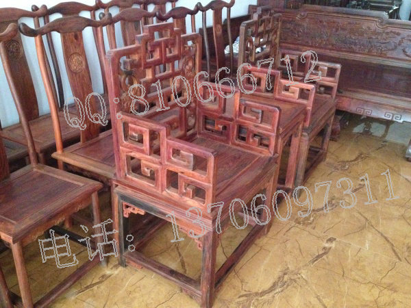 老挝大红酸枝福寿椅
