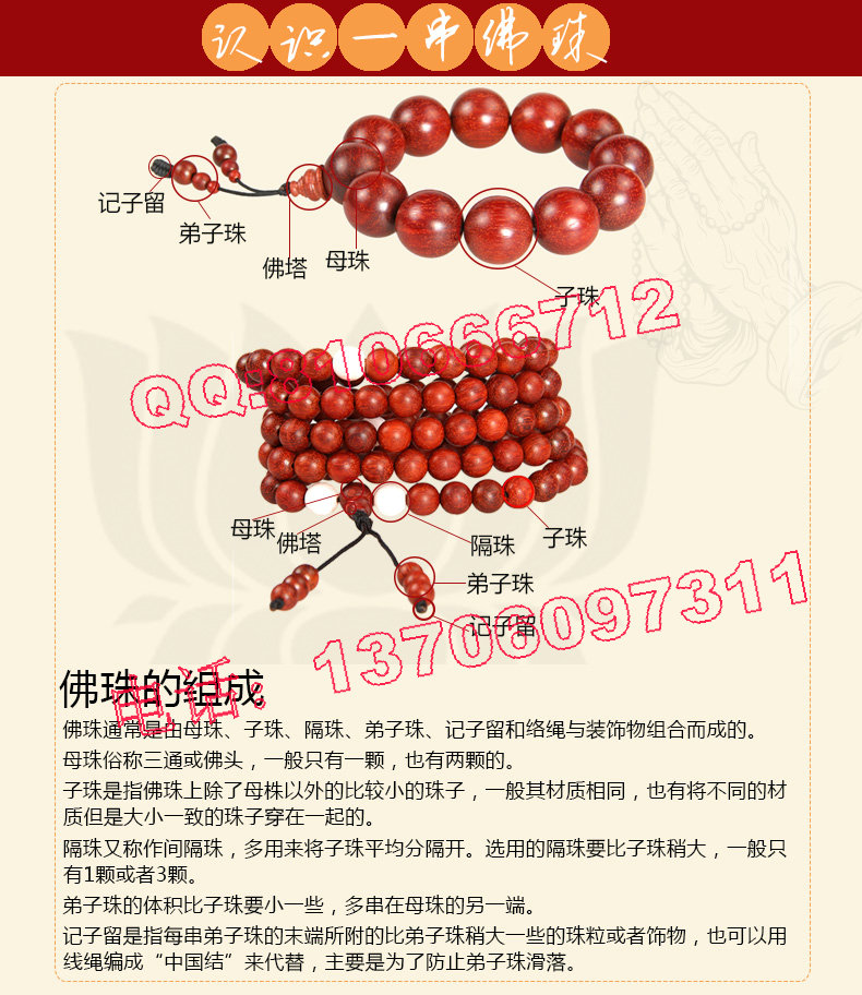 佛珠的组成图解