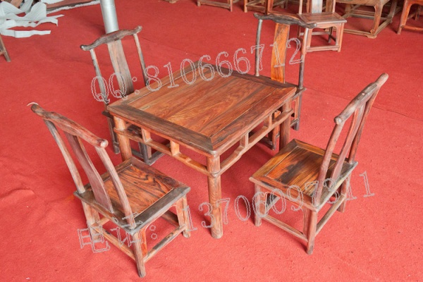 老挝大红酸枝休闲桌