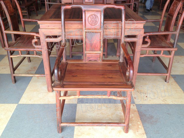 老挝大红酸枝方桌