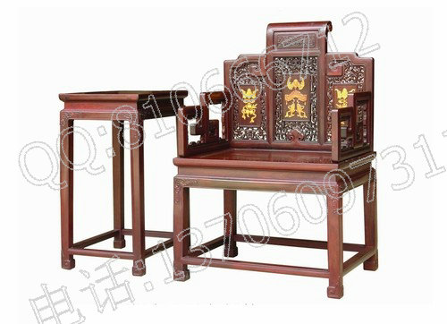 老挝大红酸枝太师椅